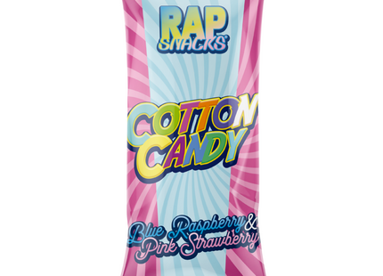 Rap Snacks Blue Raspberry & Pink Strawberry Cotton Candy (1.6 oz)