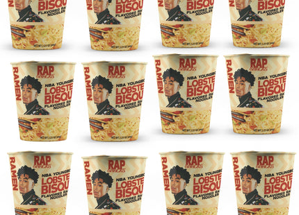 Rap Snacks NBA Youngboy Lobster Bisque Flavor Ramen Noodles 2.25oz Cups