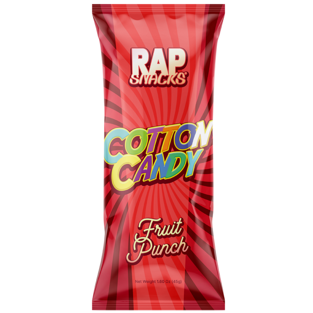 Rap Snacks Fruit Punch Cotton Candy (1.6 oz)