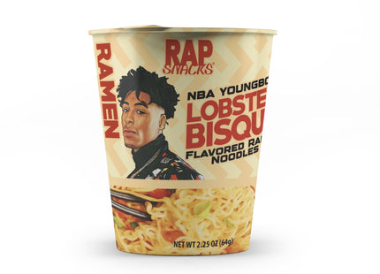 Rap Snacks NBA Youngboy Lobster Bisque Flavor Ramen Noodles 2.25oz Cups
