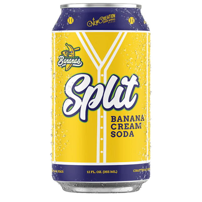New Creation Split Banana Cream Soda (12 oz)