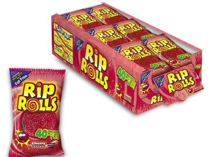 Rip Rolls Cherry Sweet & Sour Fruit Rolls 1.4 oz (24ct)