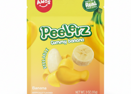 Amos Peelerz Banana Gummy Candy (3 oz)