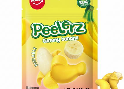 Amos Peelerz Banana Gummy Candy (6 oz)