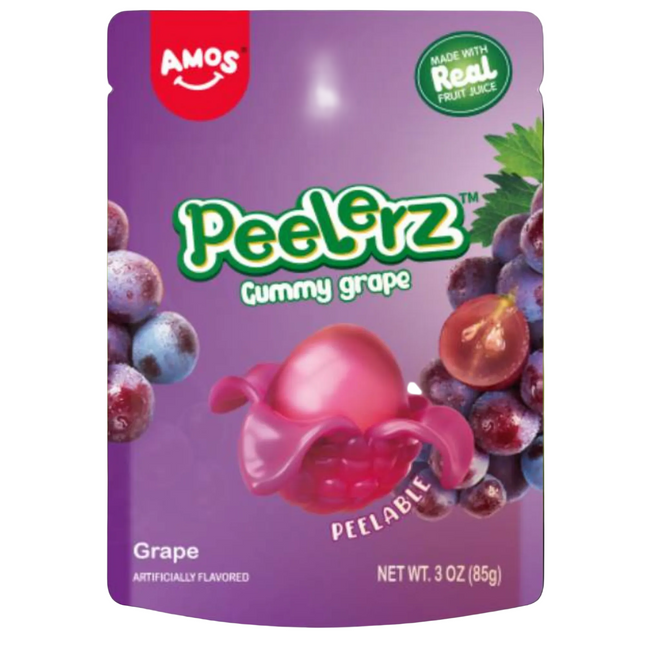 Amos Peelerz Grape Gummy Candy (3 oz)