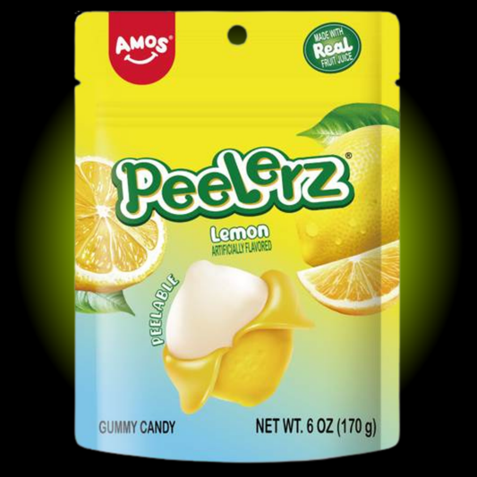 Peelerz Lemon Gummy Candy (6 oz) - Case of 12