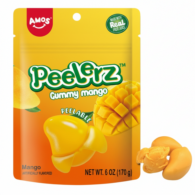Amos Peelerz Mango Gummy Candy (6 oz)