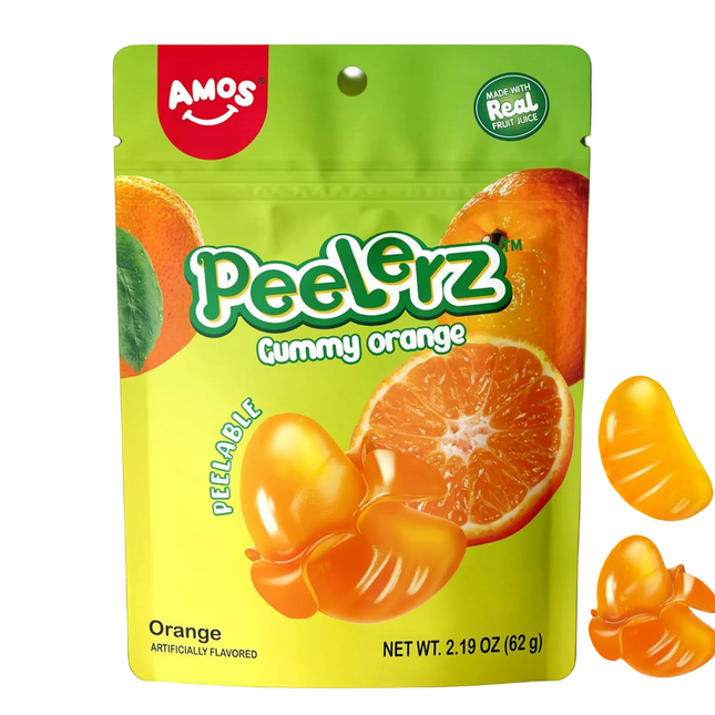 Amos Peelerz Orange Gummy Candy (3 oz)