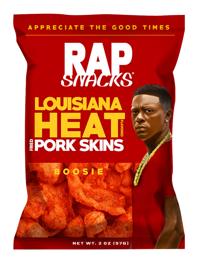 Rap Snacks Boosie Louisiana Heat Fried Pork Skins (1.75oz)