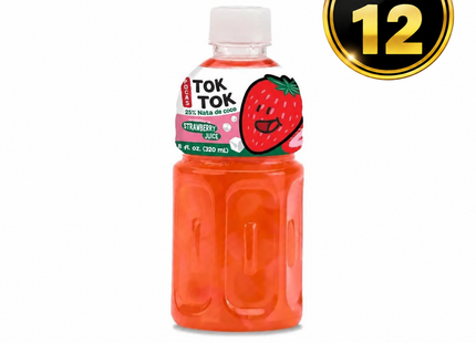 POCAS Tok Tok Strawberry Fruit Juice (10.8 oz) (pack of 12)