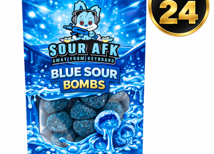Sour AFK Blue Sour Bombs 2oz (Case of 24)