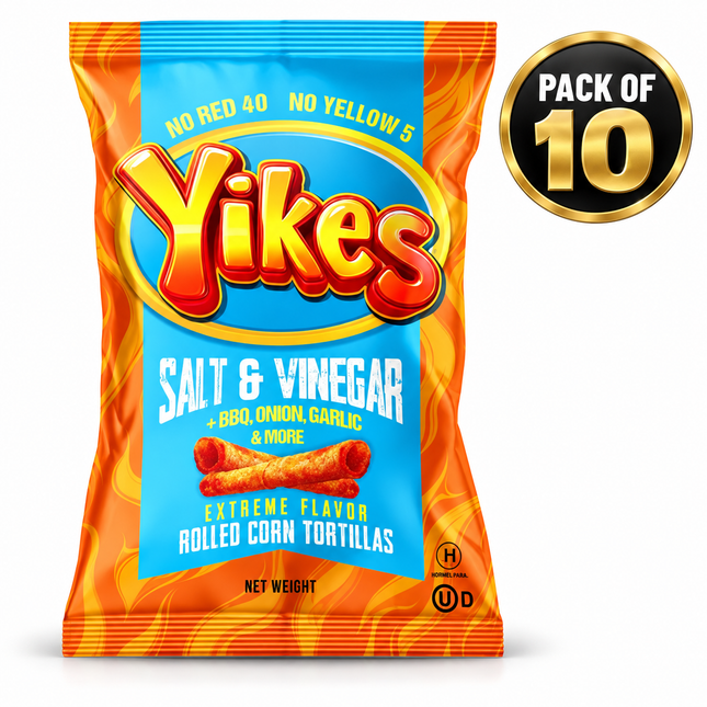 Yikes Salt & Vinegar Rolled Corn Tortillas (4 oz)