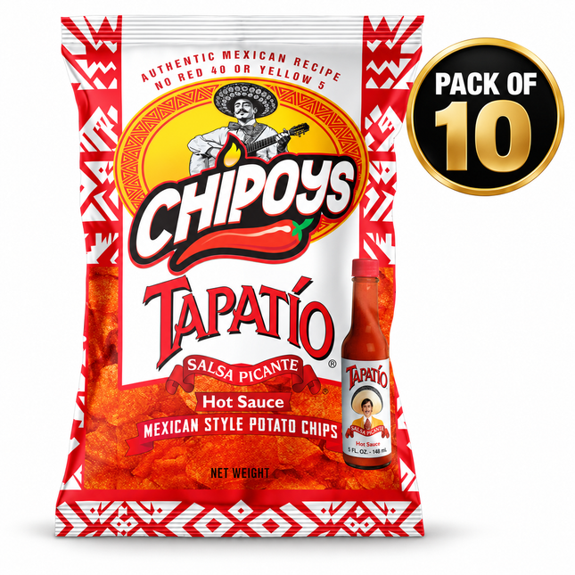 Chipoys Tapatío Mexican Style Potato Chips (2.5oz)
