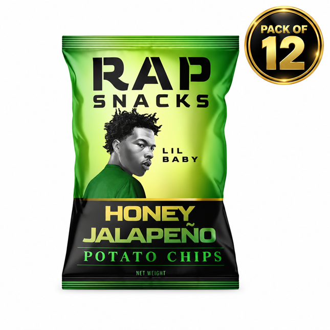 Rap Snacks Lil Baby Honey Jalapeño Chips (2oz) Pack of 12