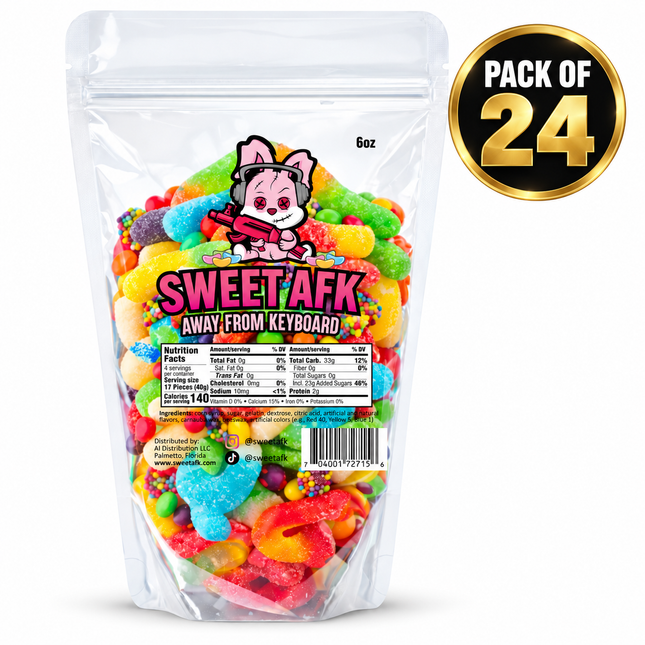 AFK Gummy Mix 6oz - Colorful Assorted Candy Mix