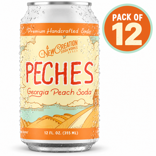 New Creation Peches Georgia Peaches Soda (12 oz)