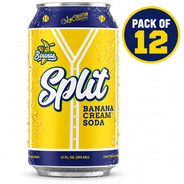 New Creation Split Banana Cream Soda (12 oz) Pack of 12