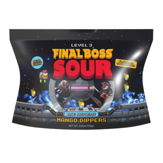 Final boss sour Level 3 Blue Raspberry Mango Dippers (3.52)