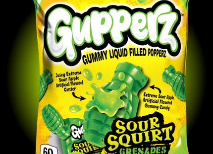 Gupperz Sour Squirt Grenades Candy (2.54 oz)
