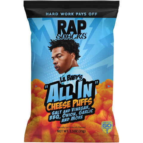 Rap Snacks Lil Baby's All In Cheese Puffs (2.5oz)