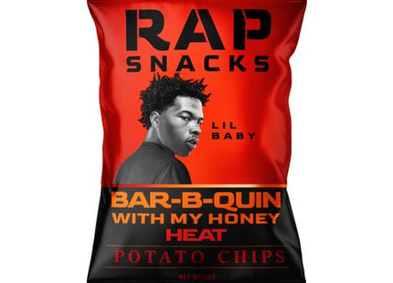 Rap Snacks Lil Baby | Bar-B-Quin with my Honey Heat Potato Chips (3 Bags)