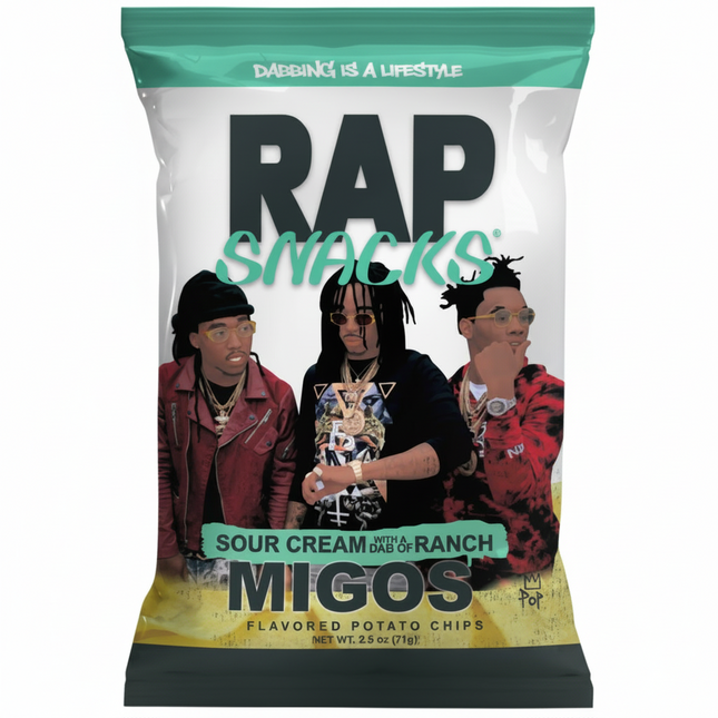 Rap Snacks Migos Sour Cream Potato Chips (2.5 oz)