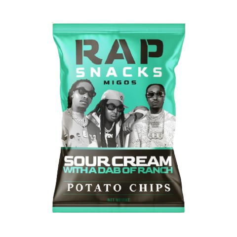 Rap Snacks Migos | Sour Cream With A Dab Of Ranch Chips