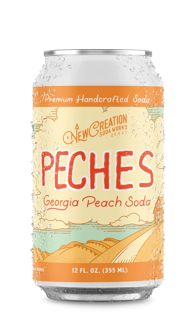 New Creation Peches Georgia Peaches Soda (12 oz)
