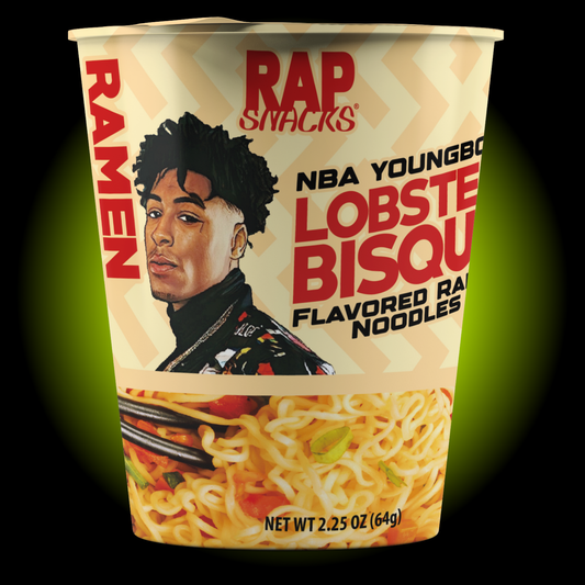 Rap Snacks NBA Youngboy Lobster Bisque Flavor Ramen Noodles (2.25 oz) Case of 12