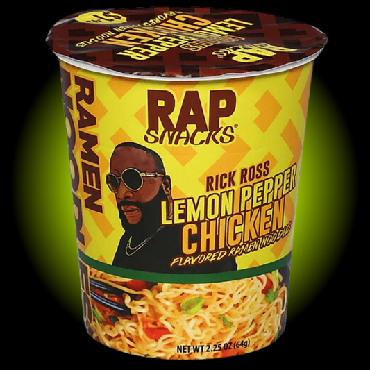 Rap Snacks Rick Ross Lemon Pepper Chicken Flavor Ramen Noodles (2.25 oz) - Case of 12