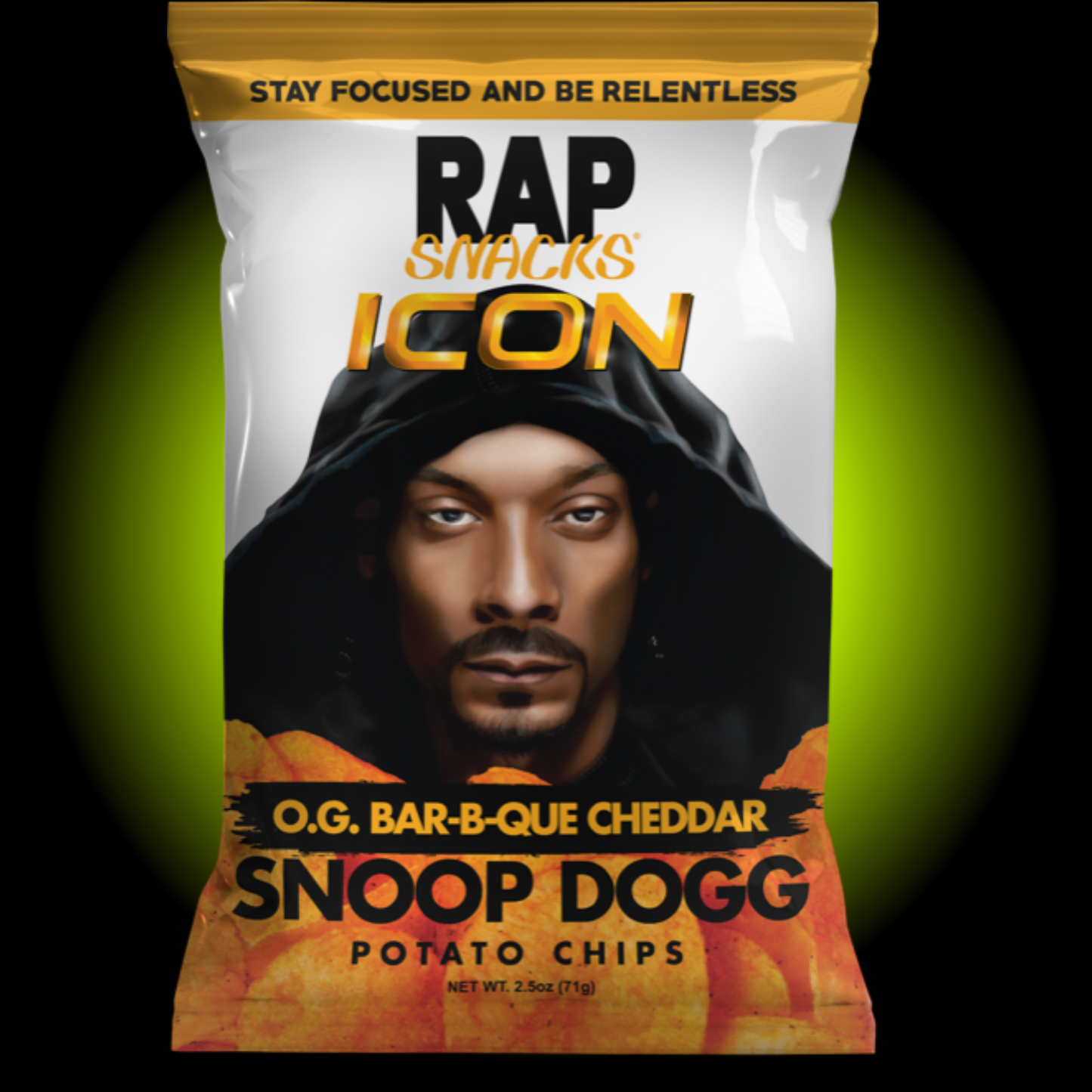 Rap Snacks Potato Chips O.G. Bar-B-Que Cheddar (2.5 oz) - Case of 10
