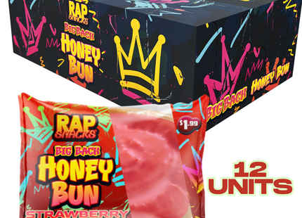 Rap Snacks Big Back Honey Bun (Pack 12)