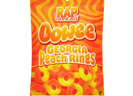 Rap Snacks Oowee Georgia Peach Gummy Candy Rings (5.3 oz)