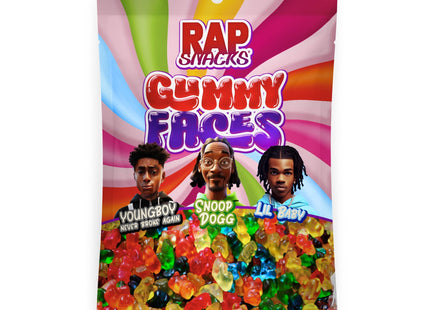 Rap Snacks Gummy Candy Faces (5.3 oz)