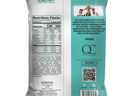 Rap Snacks Migos White Cheddar With a Dab of Ranch Cheese Puffs (2.5oz)