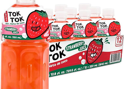 POCAS Tok Tok Strawberry Fruit Juice (10.8 oz) (pack of 12)