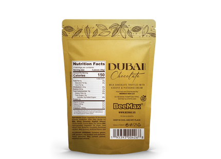 Beemax Dubai Chocolate Truffle Balls 4.24oz (Pack of 12)