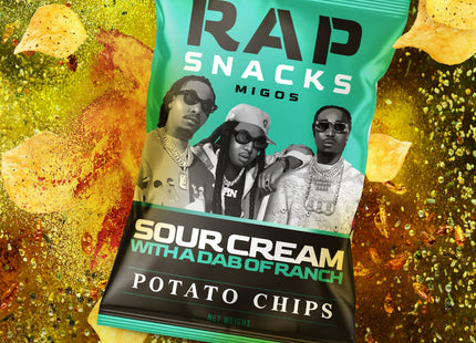 Rap Snacks Migos | Sour Cream With A Dab Of Ranch Chips