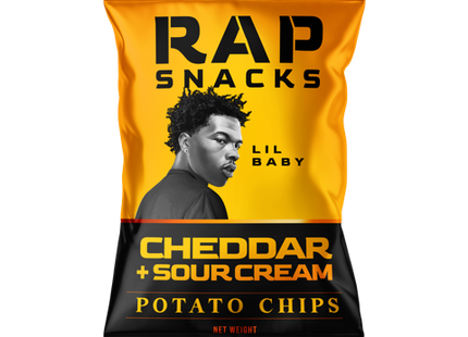 Rap Snacks Lil Baby Cheddar + Sour Cream Chips (2oz)