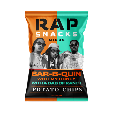 Rap Snacks Migos Bar-B-Quin With My Honey With a Dab of Ranch Chips (2oz)