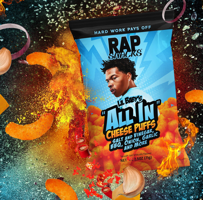Rap Snacks Lil Baby's All In Cheese Puffs (2.5oz)