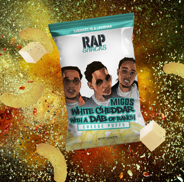 Rap Snacks Migos White Cheddar With a Dab of Ranch Cheese Puffs (2.5oz)